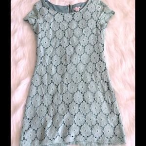 Xhilaration mint eyelet lace shift dress